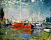 克劳德莫奈 - The Red Boats, Argenteuil